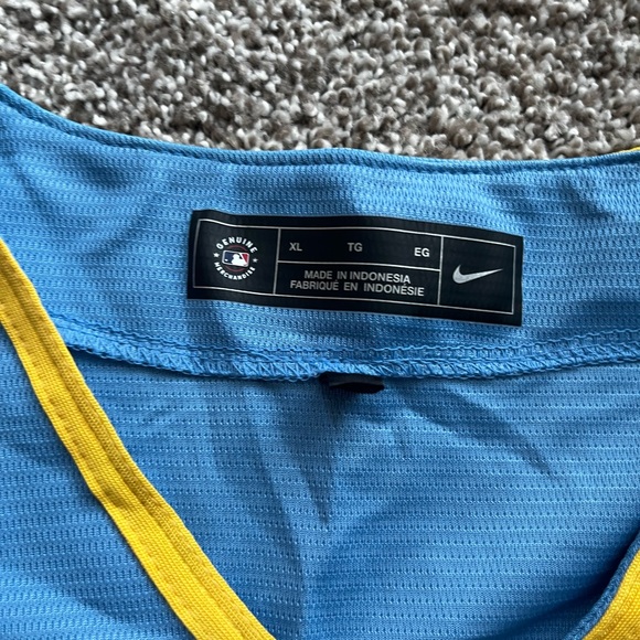 MLB Nikes Brewers Jersey NWT - Picture 2 of 3